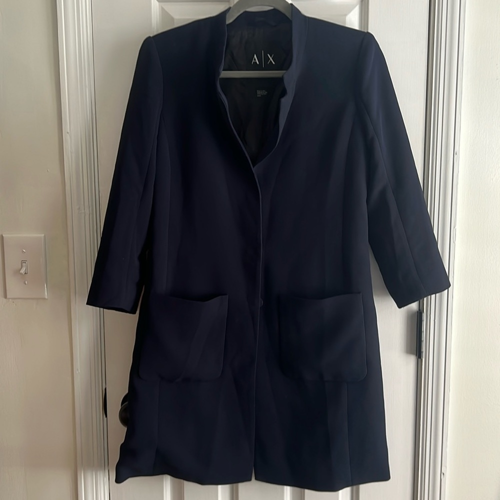 Armani exchange long suit jacket